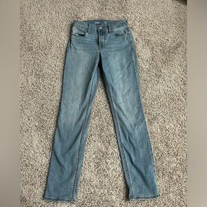 old navy high rise straight leg jeans